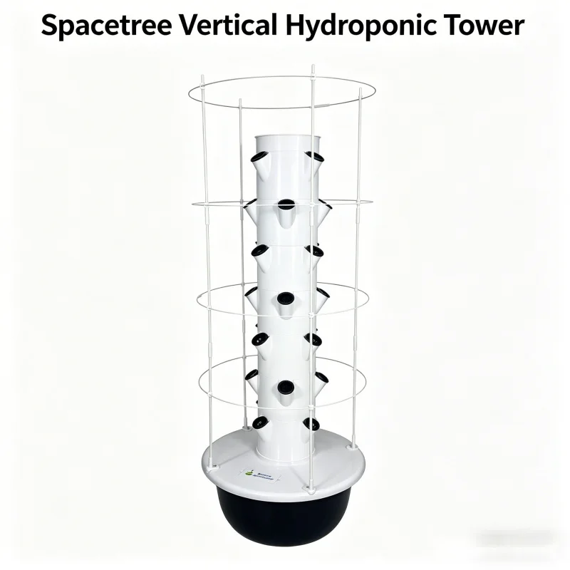 Hydroponic Tower Planter - スマート垂直水耕栽培タワー屋内庭園システム - 家庭用野菜ハーブプランター土を使わないエアロポニック栽培キット