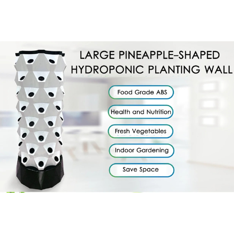 垂直栽培タワー、パイナップル水耕栽培システム、6層、48株用 - Hydroponic Tower Planter のレビューと価格