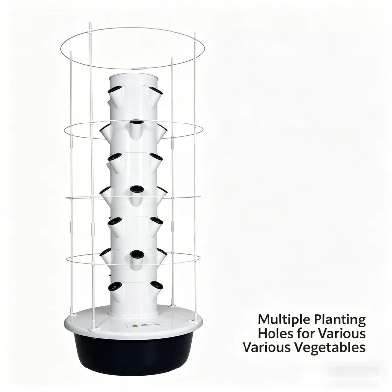 スペースツリー垂直水耕栽培タワー スマートホーム野菜栽培器  - Hydroponic Tower Planter のレビューと価格