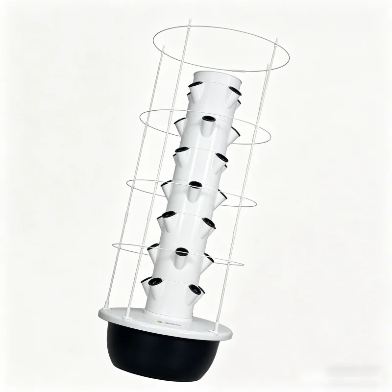 9層エアロポニック水耕栽培野菜プランター、トレリス付きスマー - Hydroponic Tower Planter のレビューと価格