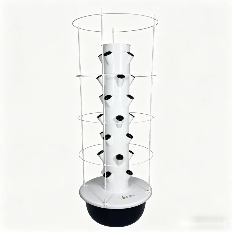 9層エアロポニック水耕栽培野菜プランター、トレリス付きスマー - Hydroponic Tower Planter のレビューと価格