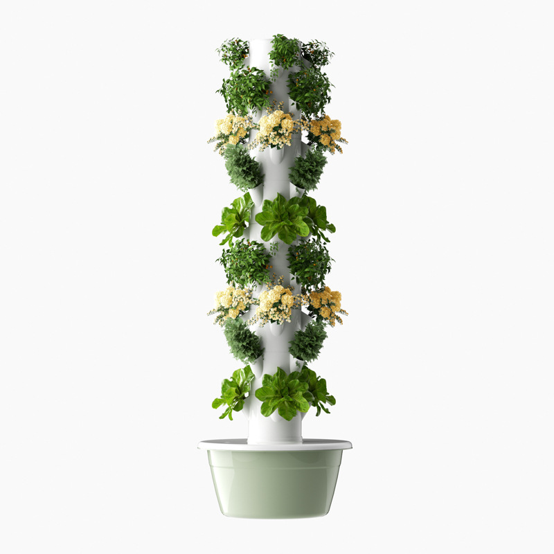 垂直水耕タワー 家庭用スマート野菜プランター 土を使わない栽 - Hydroponic Tower Planter のレビューと価格