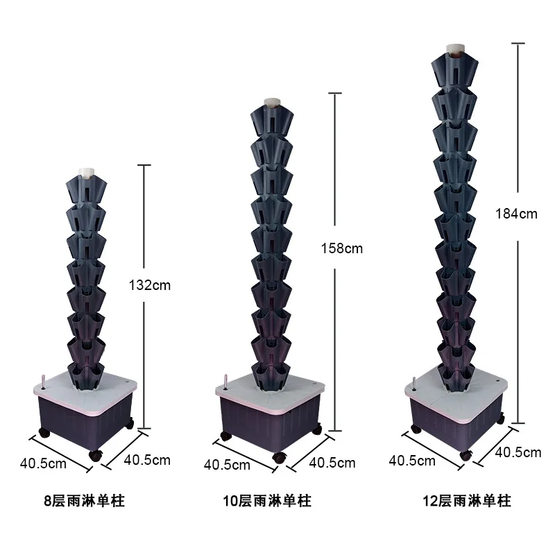 垂直水耕栽培タワー、バルコニー土壌不要栽培プランター、雨水シ - Hydroponic Tower Planter のレビューと価格