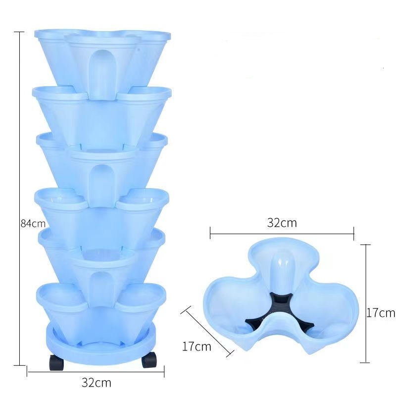 積み重ね可能なプラスチック製イチゴ野菜プランター、イチゴハー - Hydroponic Tower Planter のレビューと価格