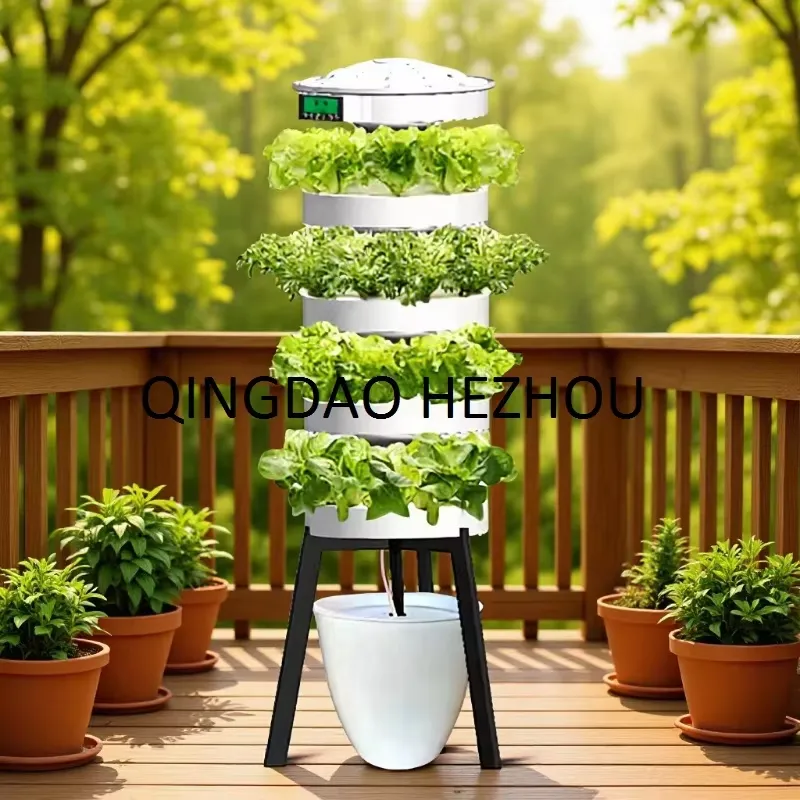 家庭用室内スマート垂直タワープランター「Hezhou Int - Hydroponic Tower Planter のレビューと価格