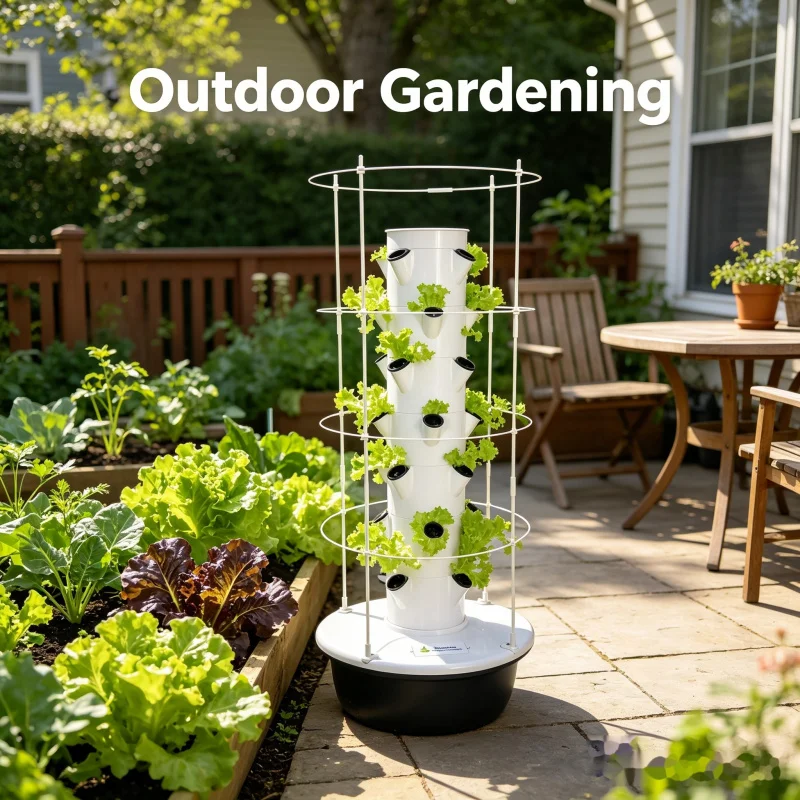 スマート垂直水耕栽培タワー屋内庭園システム - 家庭用野菜ハ - Hydroponic Tower Planter のレビューと価格
