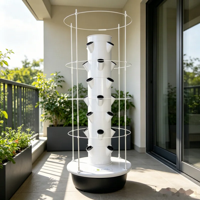 スペースツリー5層式垂直水耕栽培タワー 室内スマート野菜プラ - Hydroponic Tower Planter のレビューと価格