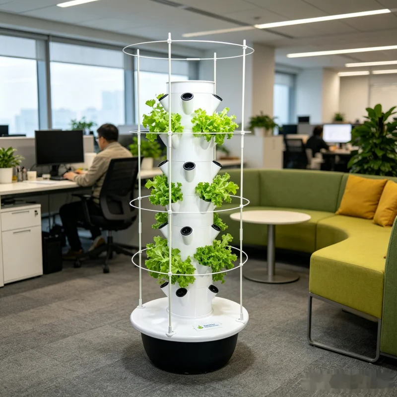 スペースツリー5層式垂直水耕栽培タワー 室内スマート野菜プラ - Hydroponic Tower Planter のレビューと価格
