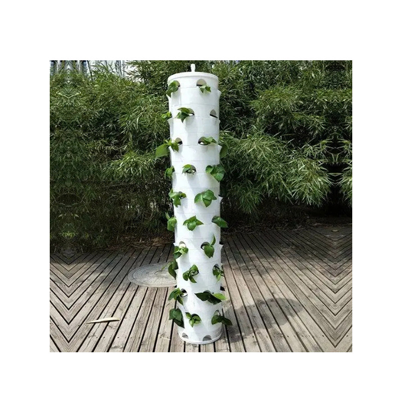 回転式水耕栽培タワー、土を使わない栽培装置、多層水ミストタワ - Hydroponic Tower Planter のレビューと価格