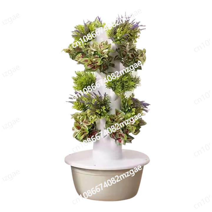 LED育成ライト付き水耕栽培タワー 垂直無土壌栽培装置 水耕 - Hydroponic Tower Planter のレビューと価格