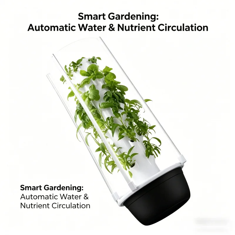 スペースツリー垂直水耕栽培タワー スマート野菜プランター 室 - Hydroponic Tower Planter のレビューと価格
