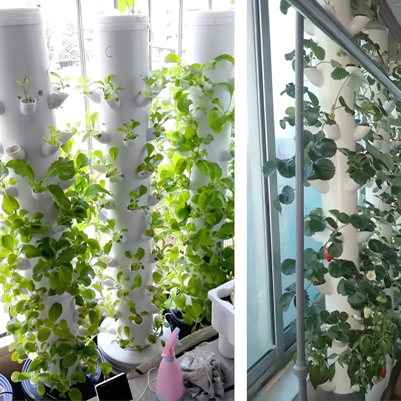 10 セット DIY 水耕ポット水耕栽培垂直タワー野菜イチゴ - Hydroponic Tower Planter のレビューと価格