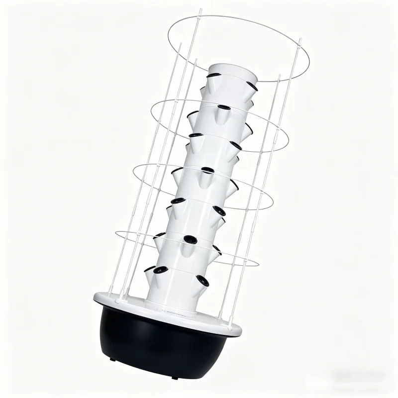 5層式スペースツリー垂直水耕栽培タワー、スマート野菜プランタ - Hydroponic Tower Planter のレビューと価格