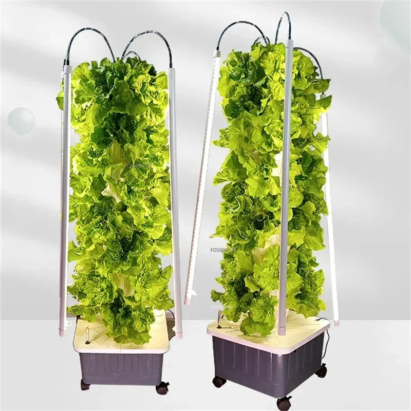 温室庭園土を使わない栽培タワー垂直水耕栽培システム日本式園芸 - Hydroponic Tower Planter のレビューと価格